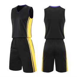 Youth Adult Basketball Jersey Set Women Men Basketball Uniform V-Neck Basketball Clothes Shot Training Shirt Shorts Sports Suit