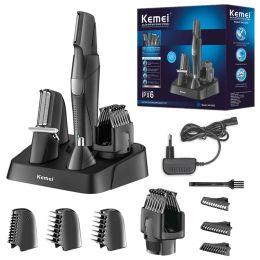 Trimmers Original Kemei Hair Beard Trimmer For Facial&Body Electric Shaver Men's Grooming Kit For Nose Ear Eyebrow With Adjustable Comb