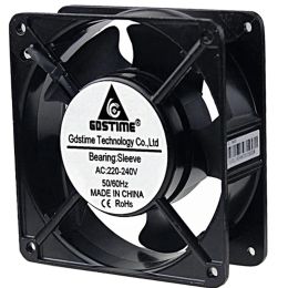 Cooling 1 Piece Gdstime AC 220V 240V 2Wire 12038S 120x38mm 12cm 120mm Cooling Case Fan