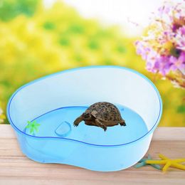 Turtles Tank with Basking Platform Large Capacity Transparent Aquarium Climbing Animal Breeding Tank Turtles Breeding Box