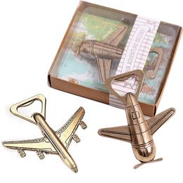 Bottle Opener Keychain Antique Air Plane Beer Jar Openers Retro Aeroplane Metal Corkscrew Wedding Favours Party Gifts