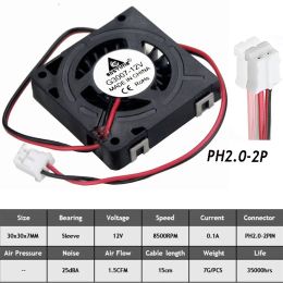 Cooling Gdstime 1pcs Mini Computer DC Fan Cooler 12V 30x30x7mm 30mm Brushless Powerful Air Blower Fan 8500RPM