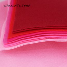 High Density Red Fabric Felt For Needlework DIY Sewing Dolls&Crafts Clothing Material, Polyester Cloth, Soft Non-Woven