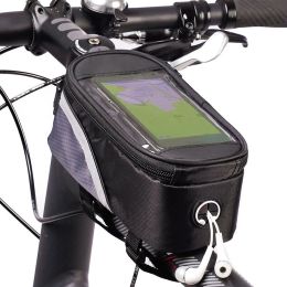 Waterproof Bag Bike Frame Front Top Tube Bags Cycling Touch Phone Screen Case for Mobile Phone MTB Moutain Road Bike Bag