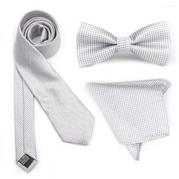 Bow Ties Neck For Men Pocket Towel Handkerchiefs Bowtie Tie Fashion Accessories Butterfly Mariage Wedding Business