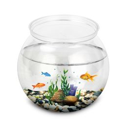 Fish Bowl Plastic L M S Sizes Desktop Aquarium Tanks Round Durable Fish Tank for Betta and All Mini Fish