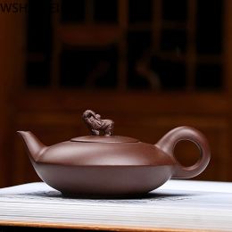 Chinese Yixing teapot purple clay elephant pot Authentic handmade kettle tea set black tea Pu'er Tea ceremony Gifts 170ml