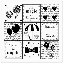 French Silicone Clear Rubber Stamp DIY Cute Pattern Photo Album PaperCard Decor Asking for photos
