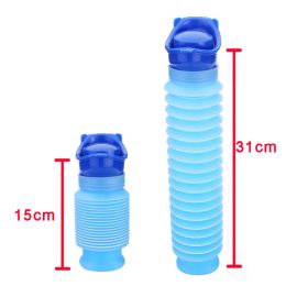 Tragbare Urinbeutel Frauen Männer Kinder 750 ml Mini -Toilette für Reisecamp Outdoor Wanderkinder Training faltbare ANSBLUE