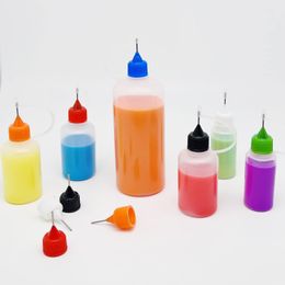 3-100ML Needle Tip Glue Applicator Bottle With funnel kitfor Paper Quilling DIY Scrapbooking Paper Craft Tool