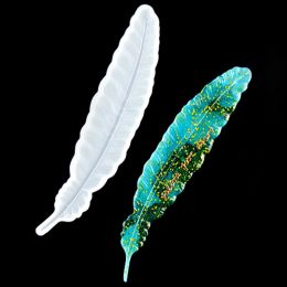 1PCS Pick Rectangle Feather Instrument Silicone Bookmark Resin Mould DIY Making Epoxy Resin Jewellery DIY Craft Transparent Mould