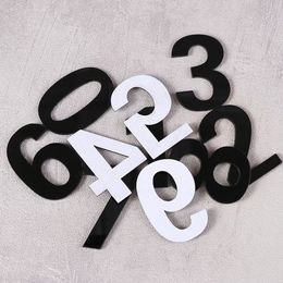 1Pcs Self-adhesive Acrylic Numeral Door Plaque House Drawer Sign Gate Digits 0 to 9 Number Tag Hotel Home Sticker