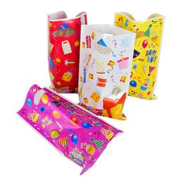 10/20pcs Dot Candy Bag Handle Gift Bags Snack Cookies Plastic Package Baby Shower Wedding Birthday Party Christmas Decoration