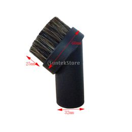 Replacement Round Dusting Brush Soft Horsehair Vacuum Cleaner Accessories for Dirt Sawdust Furniture Venetian Blinds 32mm