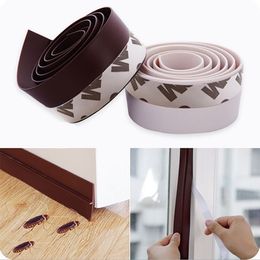 Door Bottom Sealing Silicone Draught Stopper Adhesive Threshold Seals rubber Doors seal strip Stickers