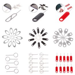 10pcs/set Universal Sim Card Tray Removal Eject Pin Needle Key Tool Needle for iPhone iPad Samsung for Huawei xiaomi