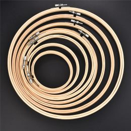 10-30CM Bamboo Frame Embroidery Hoop Ring DIY Needlecraft Cross Stitch Machine Round Loop Hand Household Sewing Tools 8 Size