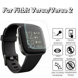 For Fitbit Versa Smartwatch Accessories Scratch Resistant Tempered Glass Screen Protector Waterproof Film For Fitbit Versa 2