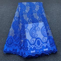 African Lace Fabric 2024 High Quality Lace Hot Sale Embroidery French Tulle Lace Fabric Nigerian Lace Fabric For Wedding Dress