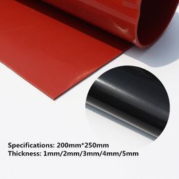 1mm/2mm Red/Black Silicone Rubber Sheet 250X250mm Black Silicone Sheet, Rubber Matt, Silicone Sheeting for Heat Resistance