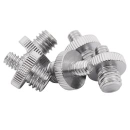 10Pieces 1/4 inch Male to 1/4 inch Male Metal Threaded Screw Adapter Tripod Screw Converter for DSLR Camera,Tripod,Monopod,Shoul