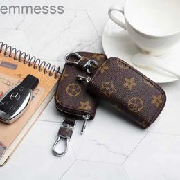Designer- Car Key Case Male Pu Leather Keys Holder Women Smart Housekeeper Zipper Keychain Pouch Bag Wallet OCJM