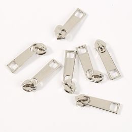 10Pcs #5 Sliders Zipper Pull Metal Zipper Head DIY Clothing Bags Repair Replace Kit Accessories