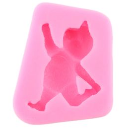 3D Panda Silicone Mould Yoga Bear Soap Resin Clay Mould DIY Cookie Baking Fondant Chocolate Gumpaste Moulds Cake Decorating Tools