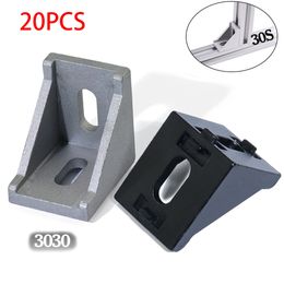 3030 Corner Fitting Angle 30x30 Decorative Brackets Aluminium Profile Accessories L Connector Fasten connector Pack of 20