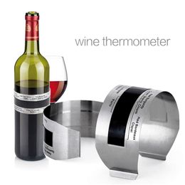 Collar Wine Thermometer Bottle Bracelet Wine Thermometer Instant Sensory Temperature Measure Household Wine Tasting Temperature