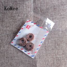 100pcs 7cmx10cm OPP Bag Cute small Monster teeth Baking Christmas Gift Packaging Cookie Bags Wedding Candy Plastic bag