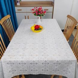 Table Cloth Waterproof Oil-proof Anti-scalding No-wash Mat Rectangular Tablecloth J1242