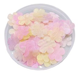 100Pcs 2CM Artificial Flower Colorful Applique For DIY Clothes Headwear Patch Sewing Crafts Gloves Leggings Socks Decor