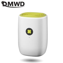 DMWD Ultra-quiet Dehumidifier 220V Mini Air Dryer Absorbing Moisture For Home Bathroom Basement Bedroom Kitchen Garage 800ML