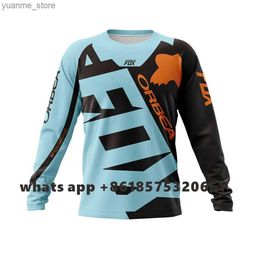 Cycling Shirts Tops ORBEA Mens Enduro Short Jersey Camiseta Bike Shirt Cycling Team Downhill T-shirt Dh Off-road Bicycle Motocross Maillot Y240410