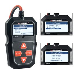 KW208 Car Battery Tester Charger Analyzer 12V 100-2000CCA Charging System Test