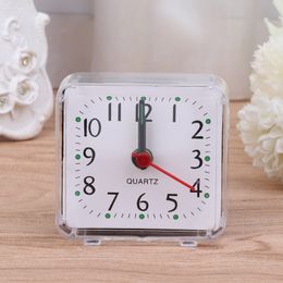 Mini Square Alarm Clock Silent Desk Table for Time Clocks Ornament for Home Bedroom Book Room Desk Drop Shipping