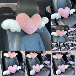 New Car Head Neck Cute Cartoon Love Heart Waist Pillow Seat Back Cushion Automotive Interior Decoration