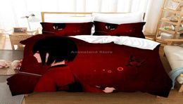 Attack On Titan Bedding Set Red 2021 New Anime Kids Gift Duvet Cover Sets Comforter Bed Linen Queen King Single Size H09139333060