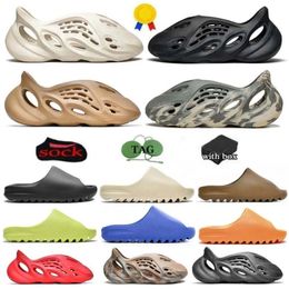 Designer slides Slippers foam runner Men Woman slider Foam Runner Mineral Blue Onyx Pure Sandals Slipper Bone Resin Clog Desert Ararat slides shoe