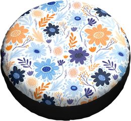 Spare Tire Cover Universal Portable Tires Cover Beautiful Colorful Flowers Car Tire Cover Wheel Protector Weatherproof a