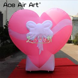 6mH (20ft) with blower Valentine's sale Inflatable Yard ground Decorations heart with arrow model with base for sale