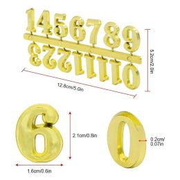 MCDFL DIY 3d Wall Clock Numbers for hours Arabic Roman Numerals Separately Digital Watches Customizable Kits Replacement Gadget