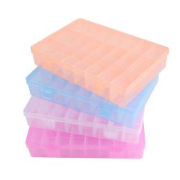 New Practical 10/24/30 Grids Compartment Plastic Storage Box Jewellery Earring Bead Screw Holder Case Display Organiser Container