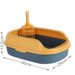 Best Selling Quality Plastic Cat Litter Box Pet Products Dog Cat Litter Tray Poop Sandbox Toilet For Animal + Sand Shovel Free