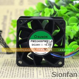 Pads For SUNON built standard 6CM cooling fan 6038 24V 10.3W PMD2406PMB1A 2 years warranty Test Working