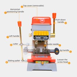 368A Vertical Key Cutter Defu Key Cutting Machine For Duplicating Security Keys Locksmith Tools Lock Pick Set 220V