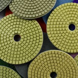 16 Pcs 100mm Diamond Polishing Pads Wet Use 4 Inch for Sanding Stone Marble Granite Counter Tile Concrete Mixed Grit 30-8000