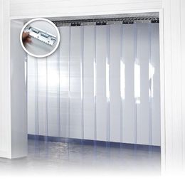 Windproof Door Curtain PVC Transparent Air-conditioning Soft Curtain Hanging Strip Decor Screen Indoor Outdoor Heat Insulation