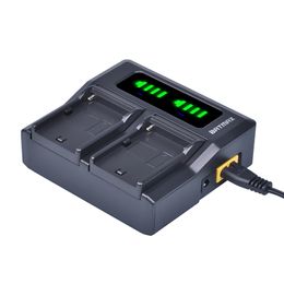 Batmax NP-F960 NP-F970 NP-F750 LED Ultra Fast Dual Digital Charger for Sony NP-F960 NP-F950 NP-F770 NP-F750 NP-F550 FM-500H